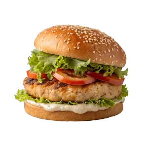 Grilled chicken burgers