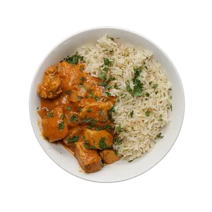 butter chicken with rice