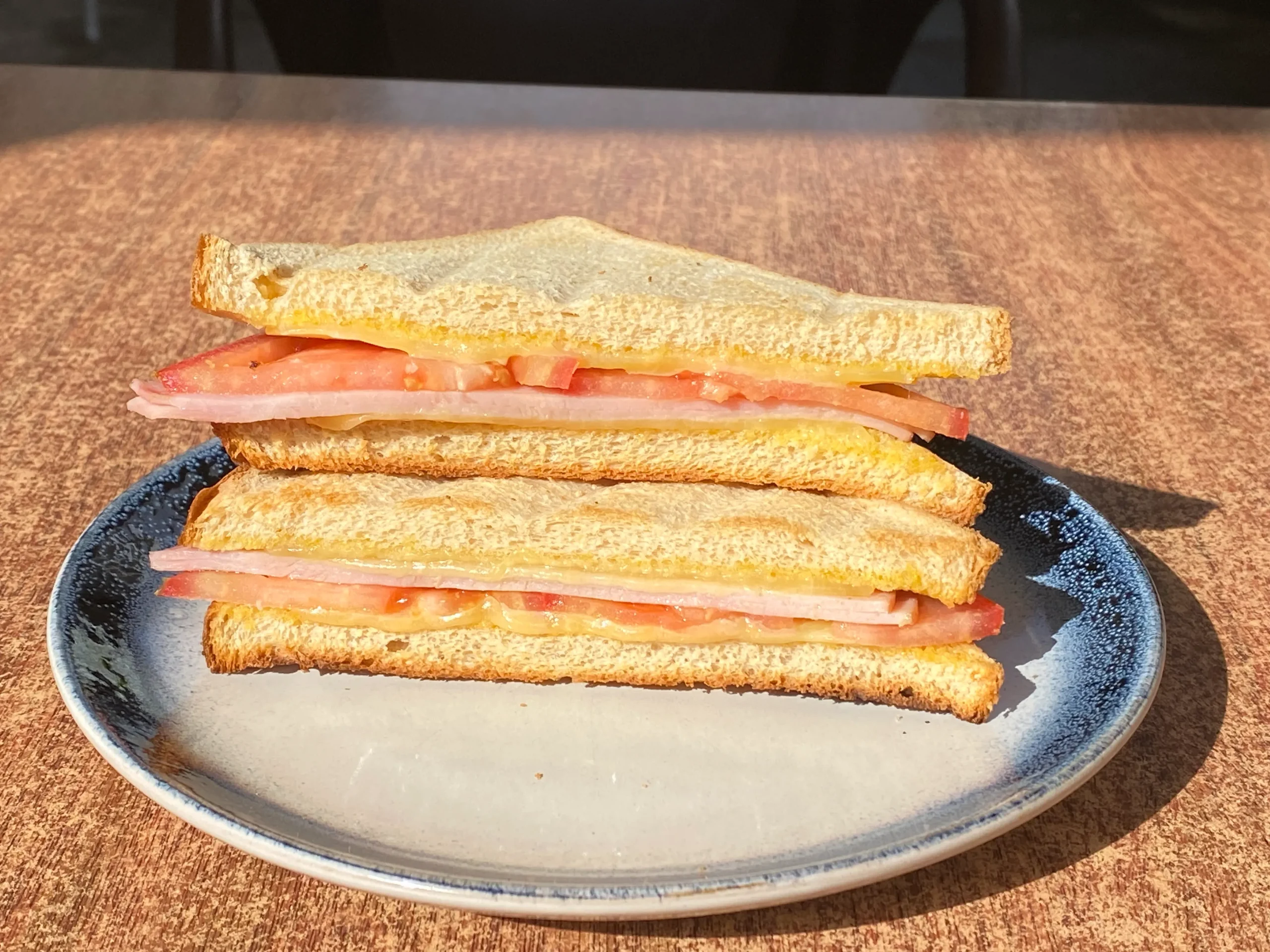 Ham, Cheese & Tomato Sandwich Toasted